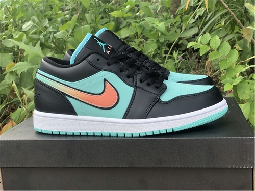 Original version_ A J 1 Low SE low-top black jade Tiffany color scheme_ number CK3022-301. Full code shipment 36--46-525ad89f